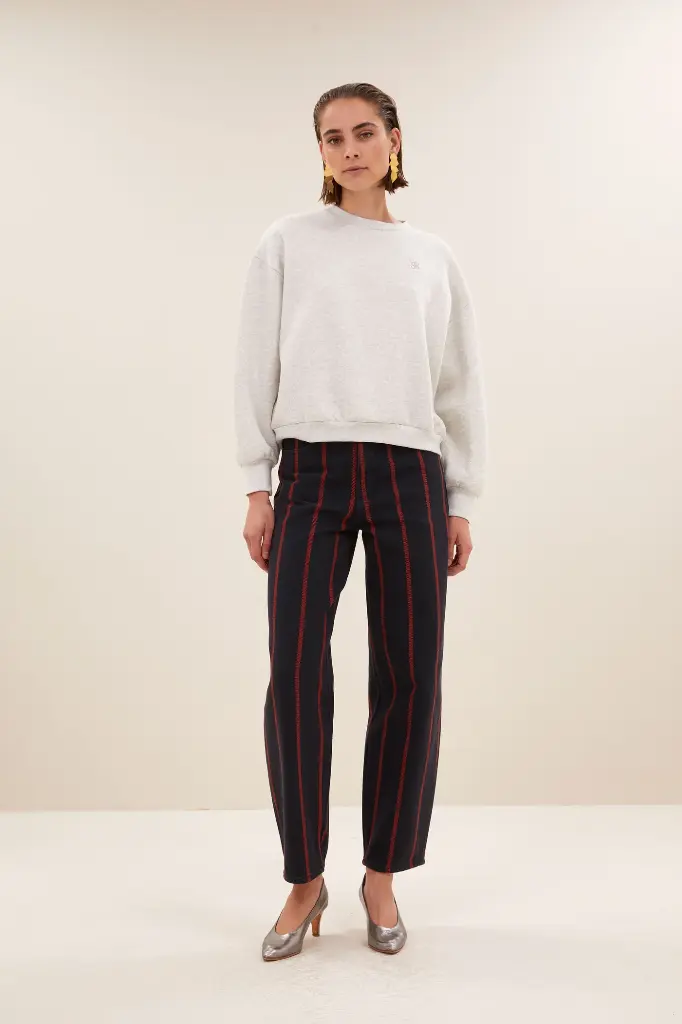 By Bar - Bibi Dance Sweater - 815 light grey melee