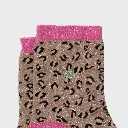 Billybelt - Baumwollsocken Leo Camel glitter