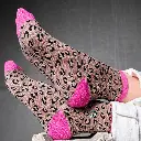 Billybelt - Baumwollsocken Leo Camel glitter