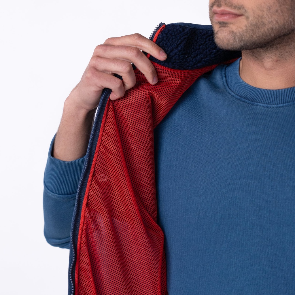 Billybelt - Sherpa Weste ärmellos - 2 material dark blue navy