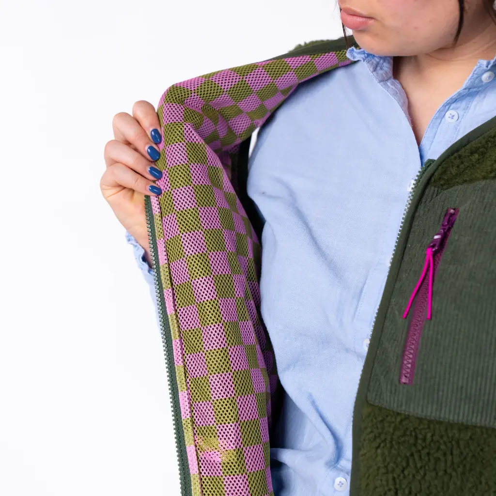 Billybelt - Sherpa Weste ärmellos - Khaki