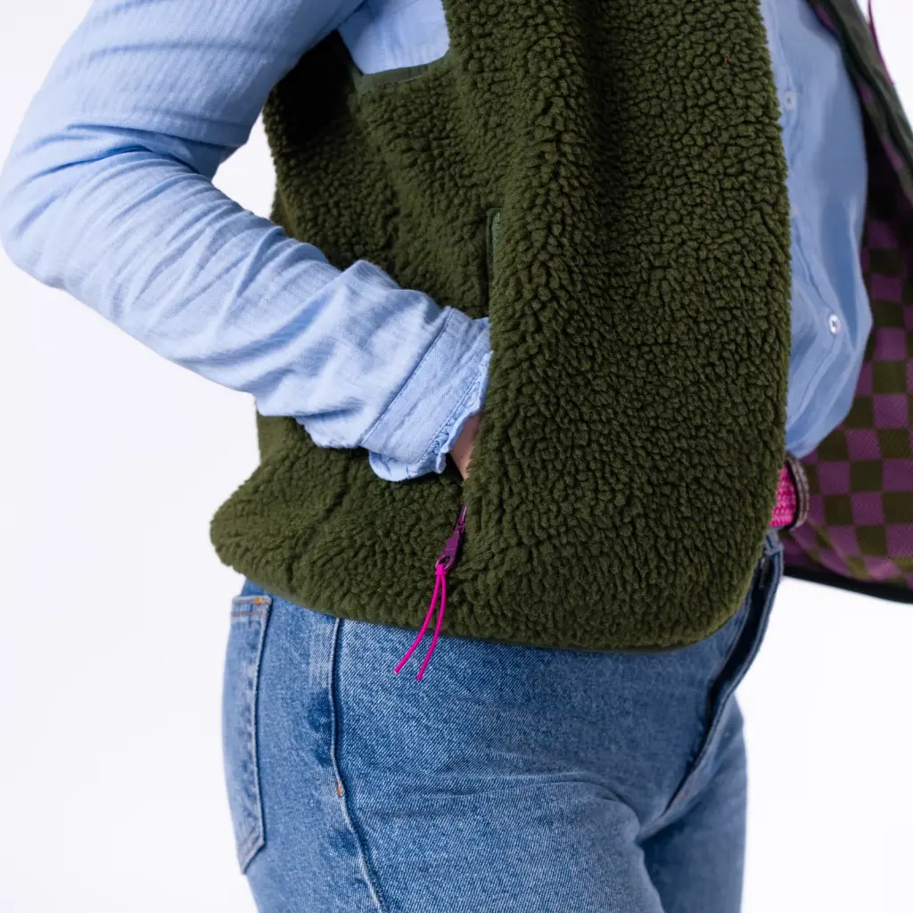 Billybelt - Sherpa Weste ärmellos - Khaki