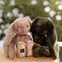 Histoire d’ours - Kuscheltier Hase brown nuts 32 cm - Le lapin