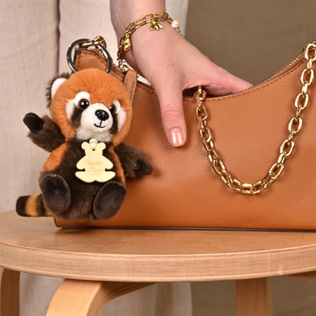 Histoire d’ours - Kuscheltier Panda rot PC - Les doux stretch