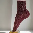 Klue - Glitter Lurex socks | Red | eco-friendly lyocell