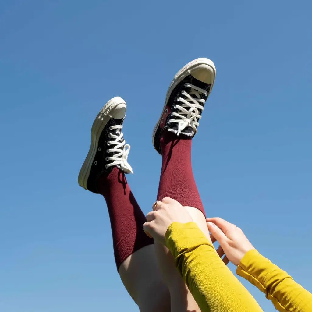 Klue - Organic solid socks | burgundy