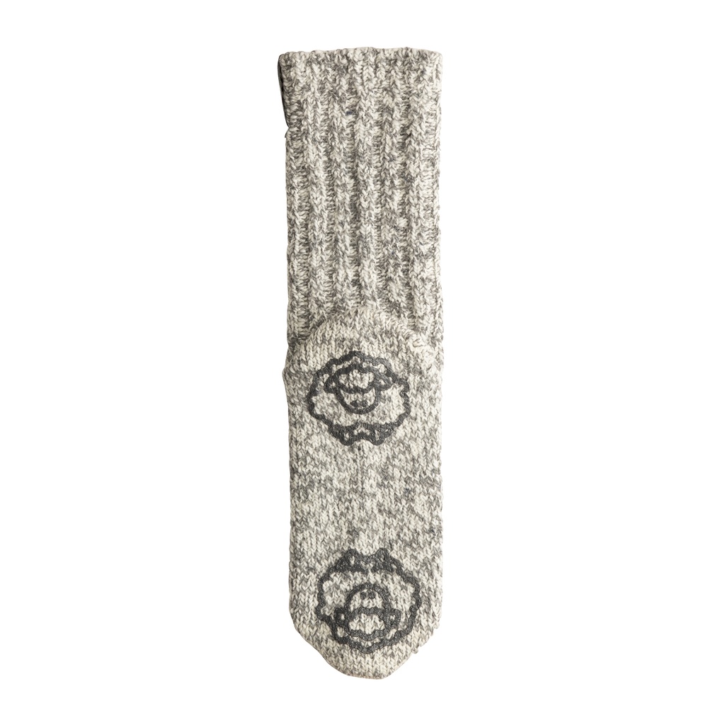 Soxs - Originals, rutschfest, mittelhoch, graue Wolle, phantom