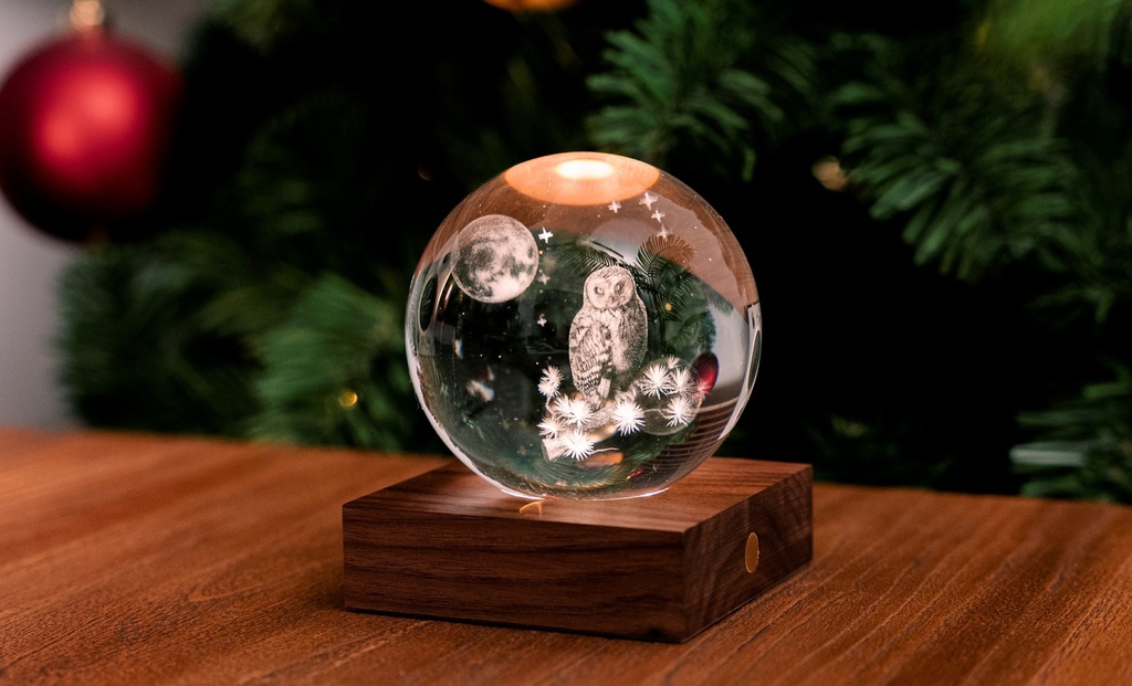 Gingko Design - Amber Crystal Light Dandelion