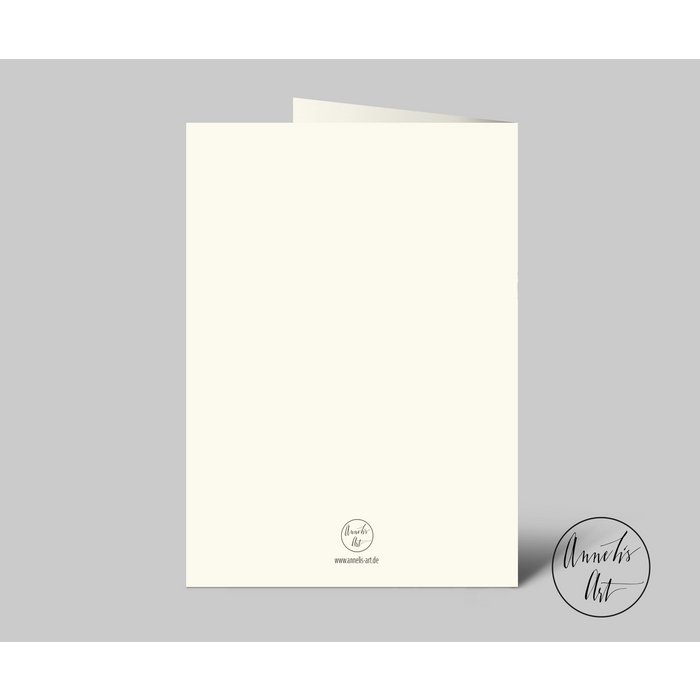 Annelis Art - Klappkarte mit Umschlag - Karte zur Geburt, Erstausstattung, Willkommen