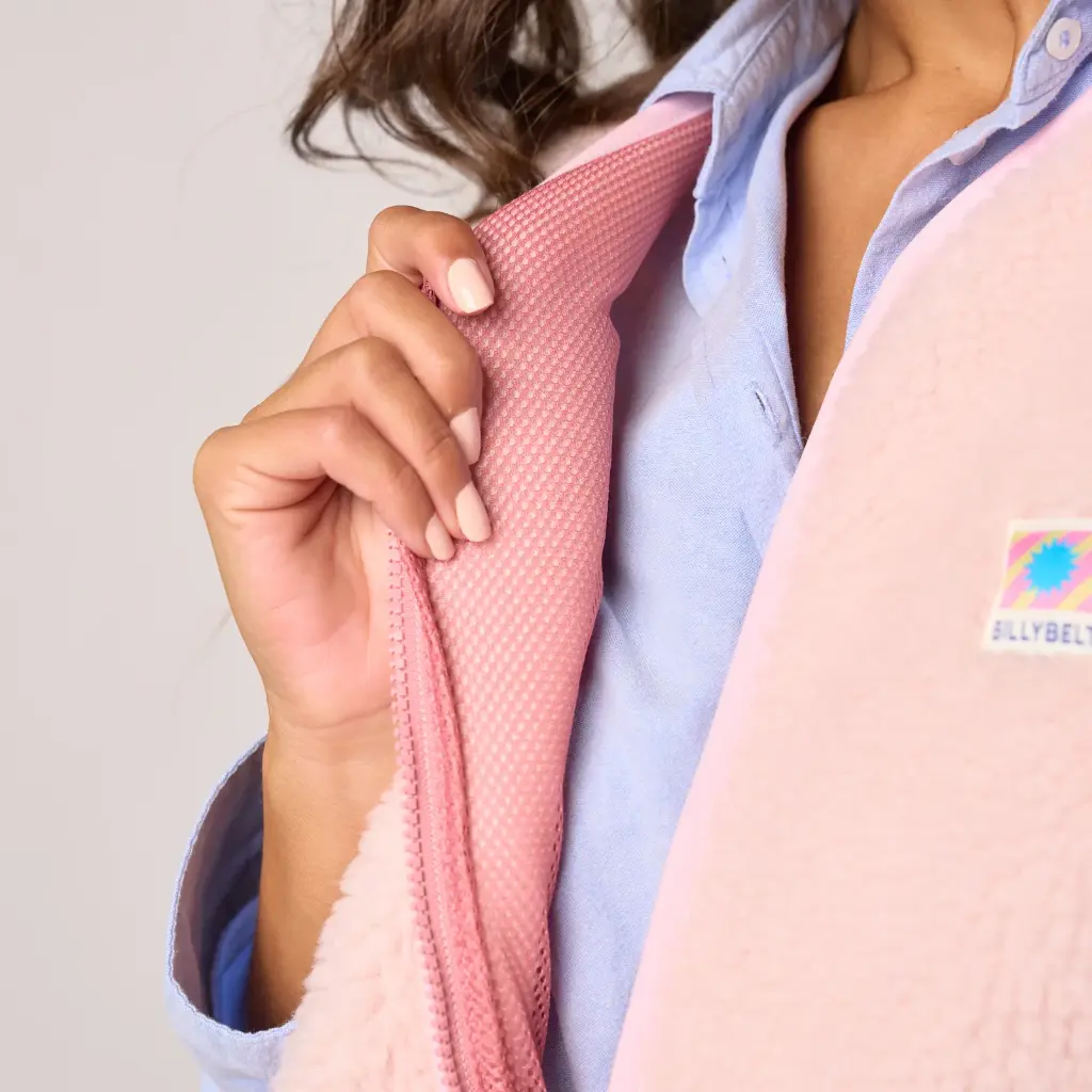 Billybelt - Sherpa Weste ärmellos - Light Pink/Rose 2.0 