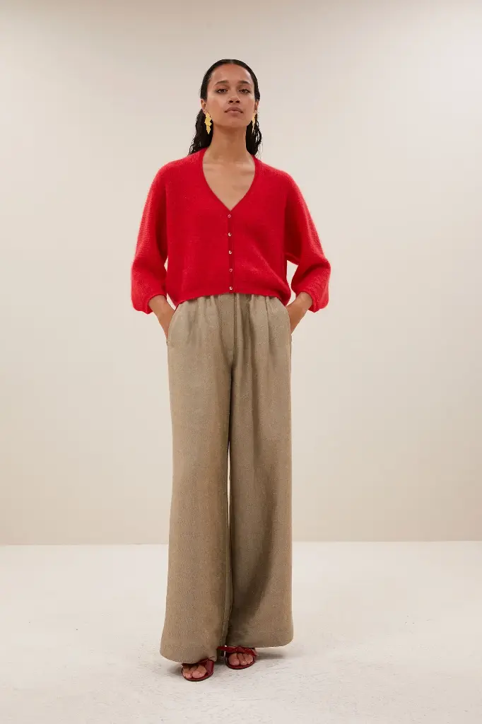 By Bar - Indra Cardigan - 1318 lollipop