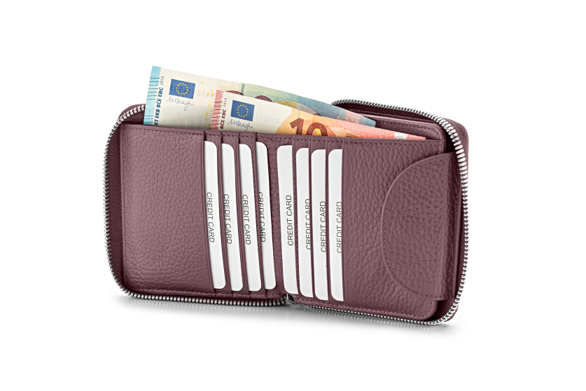 LILLE soft | mauve | silber | genarbt