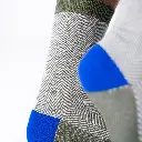 Billybelt - Baumwollsocken LIGHTNING FOREST Fischgrätenmuster - khaki white blue