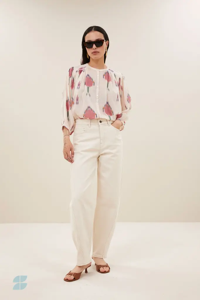 By Bar - Becky Spring Ikat Blouse - 1325 spring ikat