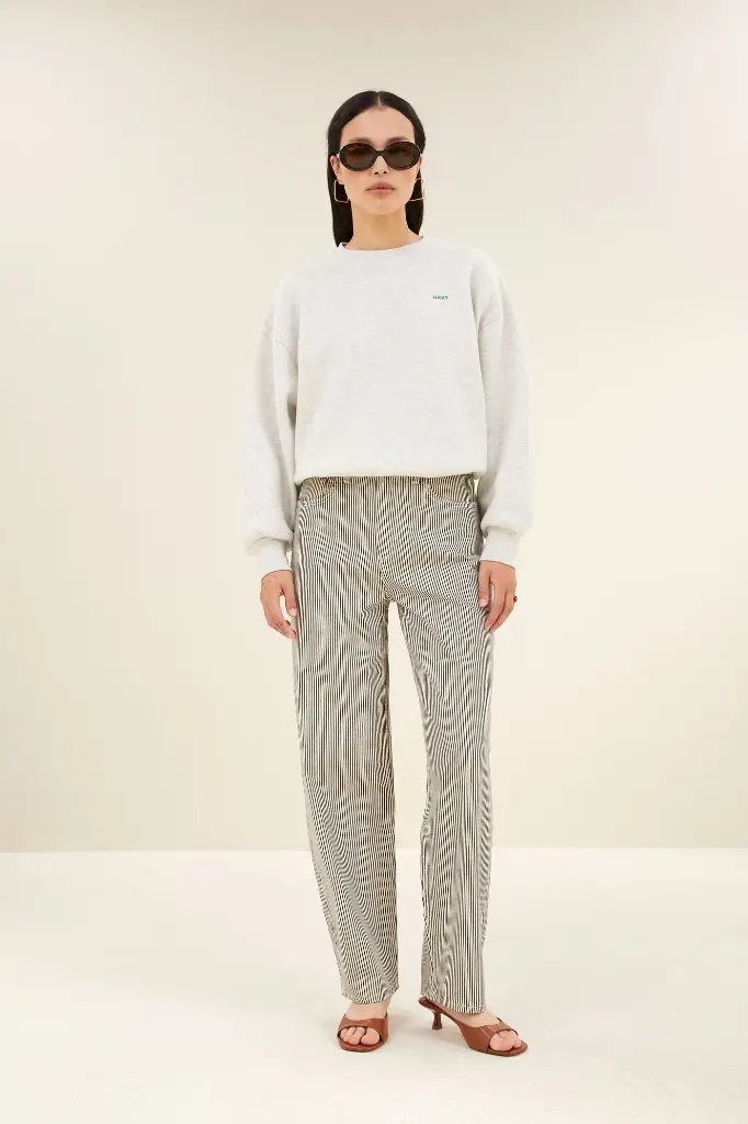 By Bar - Bibi Clover Sweater - 815 light grey melee