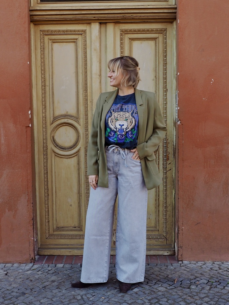 Caroline Biss - STYLISH STREAMLINED BLAZER khaki