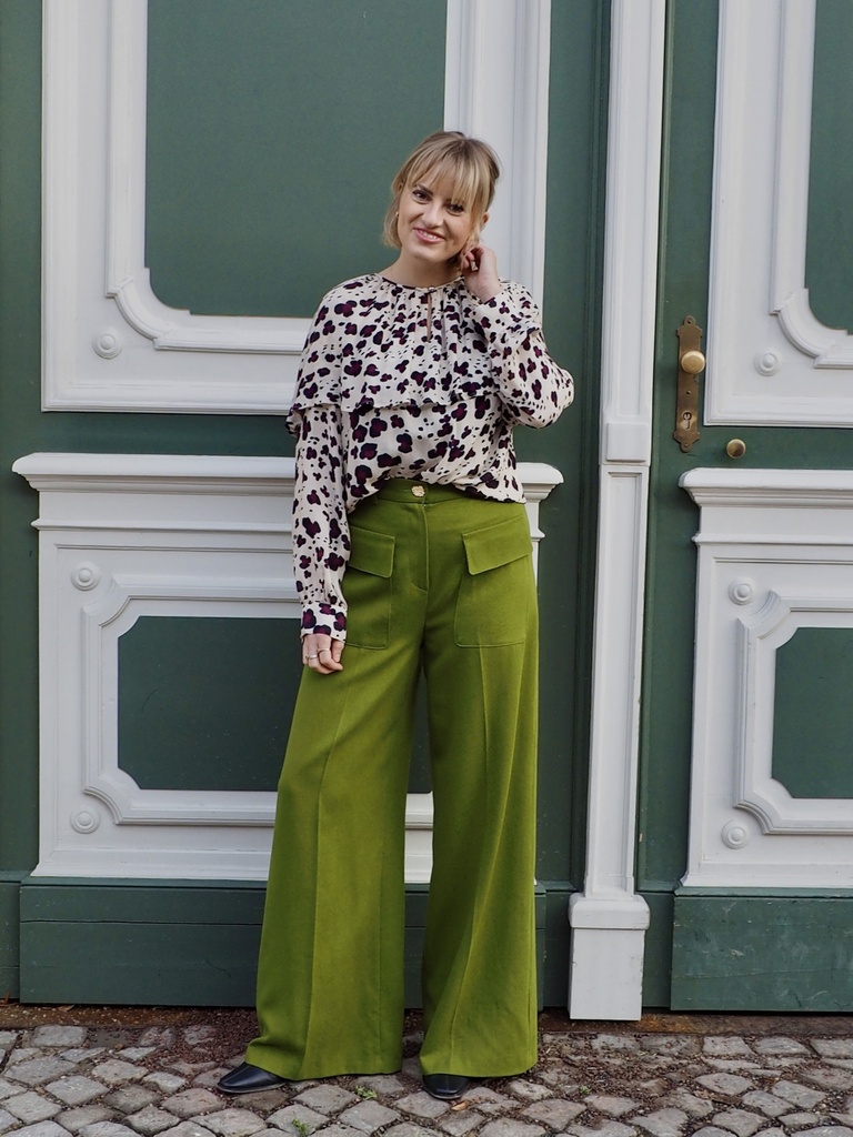 Caroline Biss - Tunika Bluse LOOSE-FITTING TOP WITH FLOUNCE EFFECT multi color