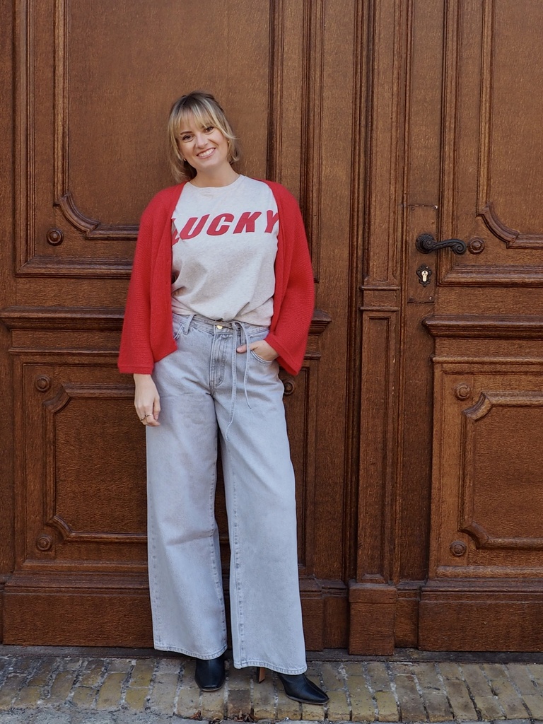 By Bar - Indra Cardigan - 1318 lollipop