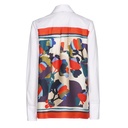 Caroline Biss - Poplin Blouse with back print - 4603-59
