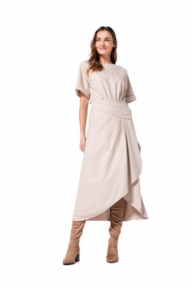 Caroline Biss - SLIGHTLY FITTED STRETCH MIDI DRESS - 4182-93