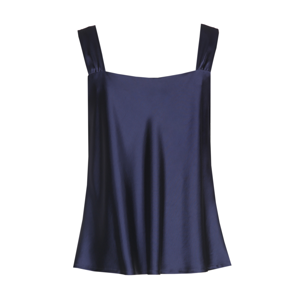Caroline Biss - STRAIGHT-FITTING SHINY VISCOSE DRESS TOP - 4684-27