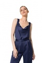 Caroline Biss - STRAIGHT-FITTING SHINY VISCOSE DRESS TOP - 4684-27