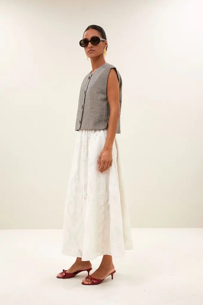 By Bar - Juta Mist Skirt - 017 cream