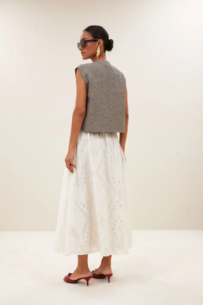 By Bar - Juta Mist Skirt - 017 cream