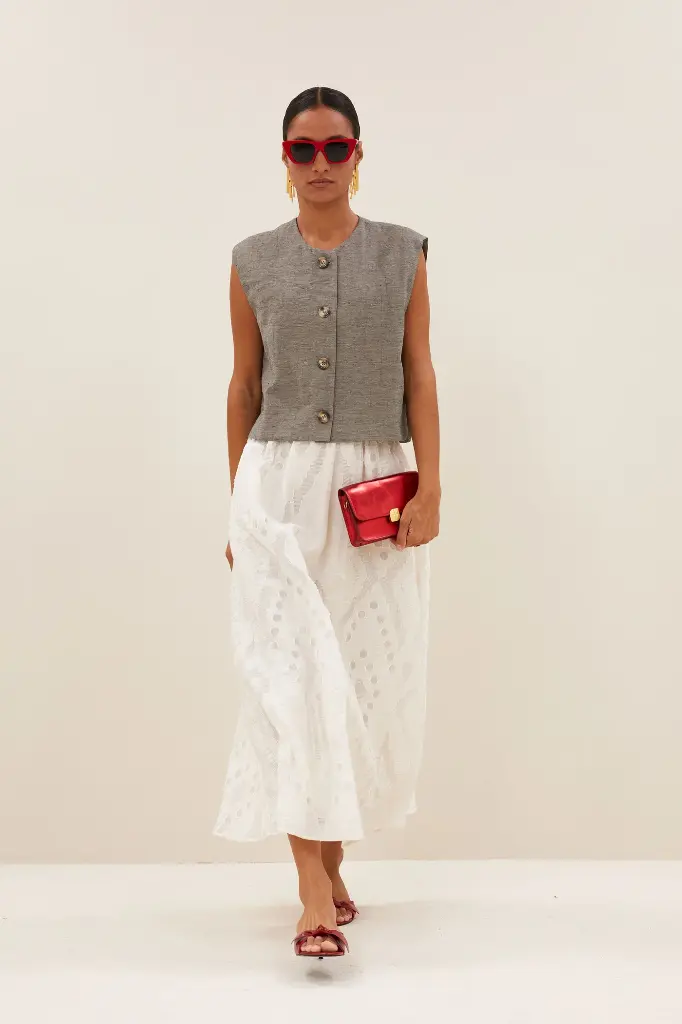 By Bar - Juta Mist Skirt - 017 cream