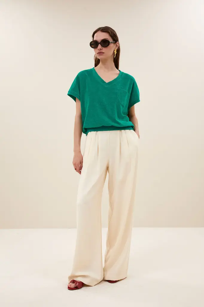 By Bar - Tyler Slub Top - 438 green lake