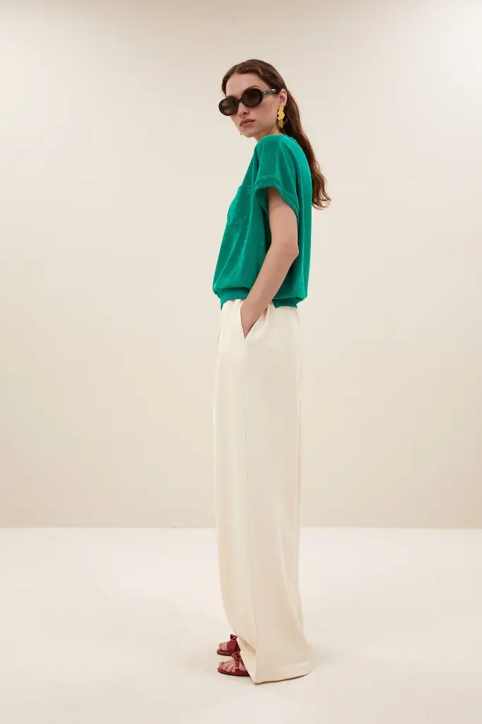 By Bar - Tyler Slub Top - 438 green lake