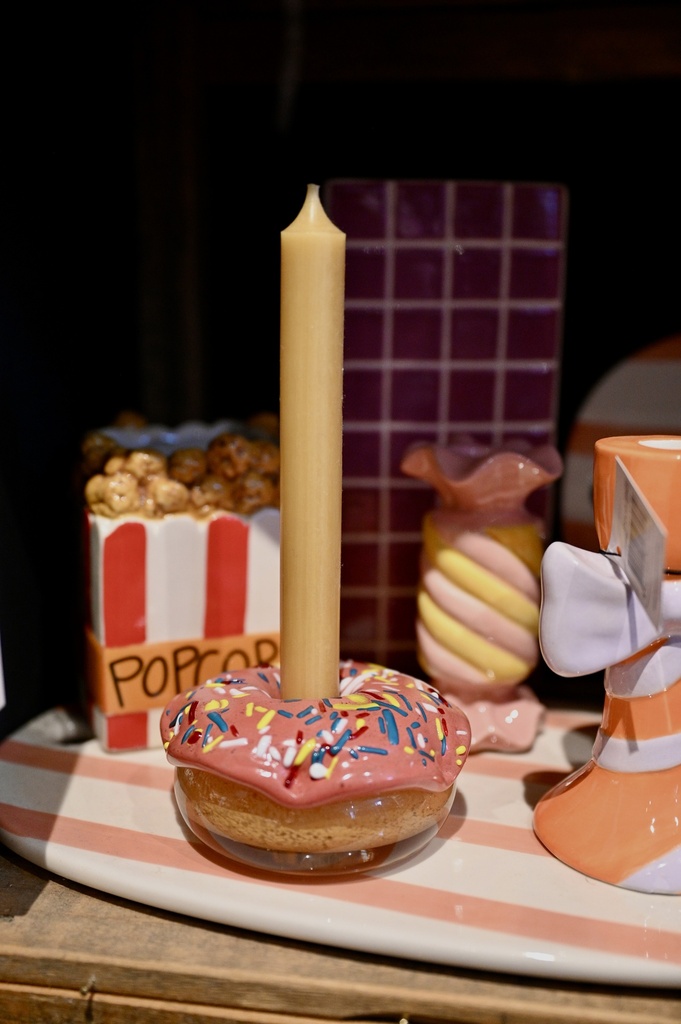 Kerzenhalter DONUT Sprinkles Glas