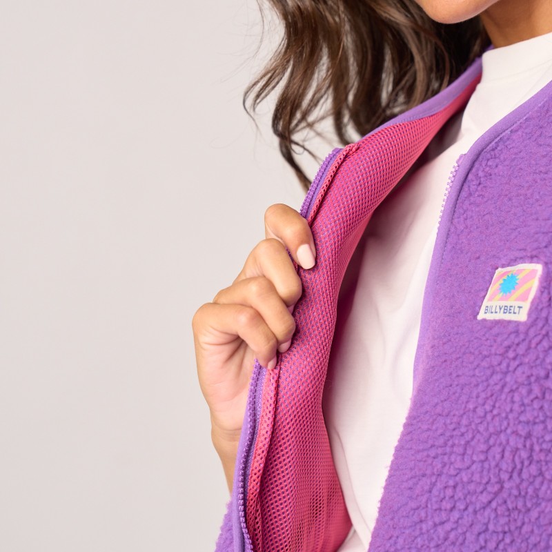 Billybelt - Sherpa Weste ärmellos - Purple 2.0