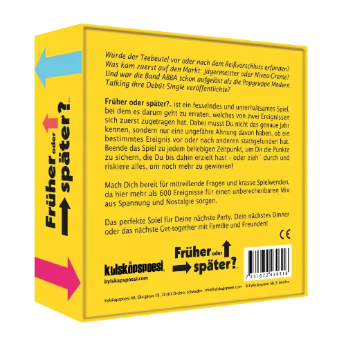 Kylskapspoesi - Kartenspiel Früher oder Später