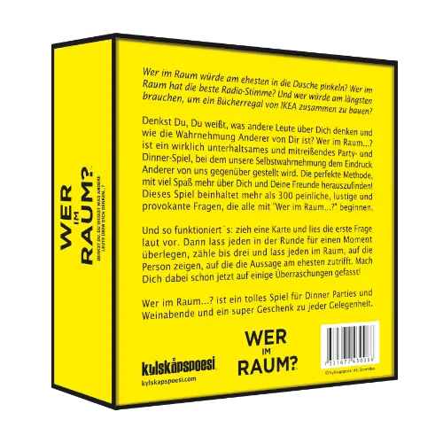 Kylskapspoesi - Kartenspiel Wer im Raum