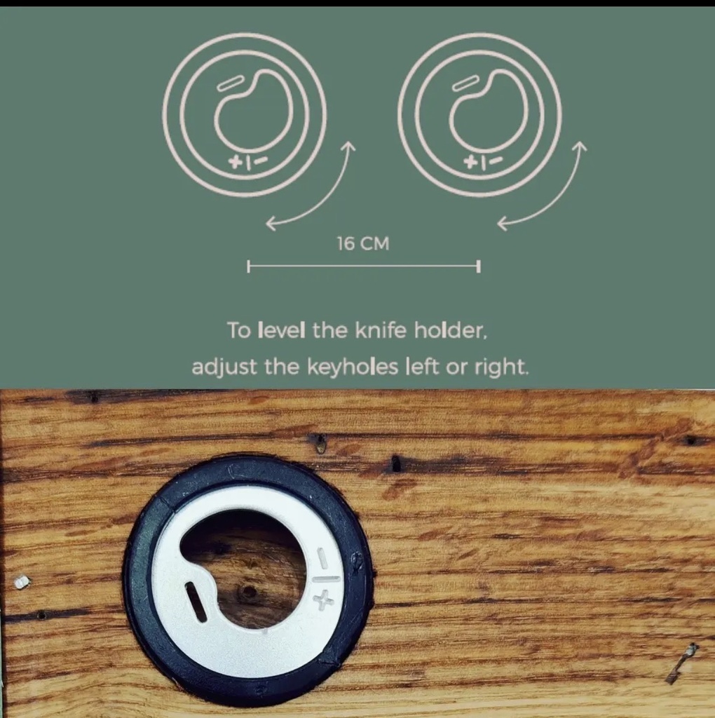 Brut Homeware - Knifeholder Wood Messer Wandhalterung