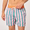 Billybelt - Badehose rosa grün gestreift