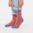Billybelt - Kindersocken Bio-Baumwolle ANIMIAUX leopard glitter pink blue