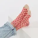 Billybelt - Kindersocken Bio-Baumwolle RETRO pink peach