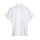 Caroline Biss - COTTON BLOUSE WITH SLEEVE EFFECT white