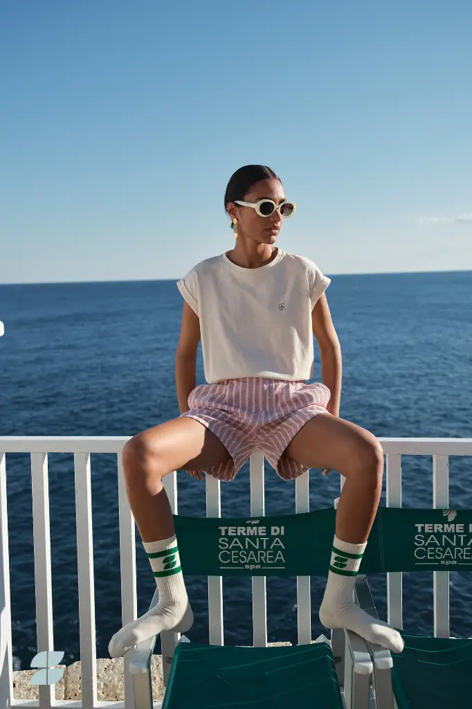 By Bar - June Stripe Shorts - 1322 Pink Stripe