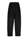 Caroline Biss - Hose TAPERED PALAZZO TROUSERS IN LACE, NORMAL WAIST, Black