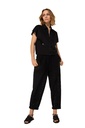 Caroline Biss - Hose TAPERED PALAZZO TROUSERS IN LACE, NORMAL WAIST, Black