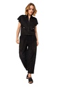 Caroline Biss - Hose TAPERED PALAZZO TROUSERS IN LACE, NORMAL WAIST, Black