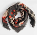 Les belles vagabondes - Carre Laine Wolltuch Girandole Marron Brown