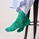 Billybelt - Plain Glitter Socks green