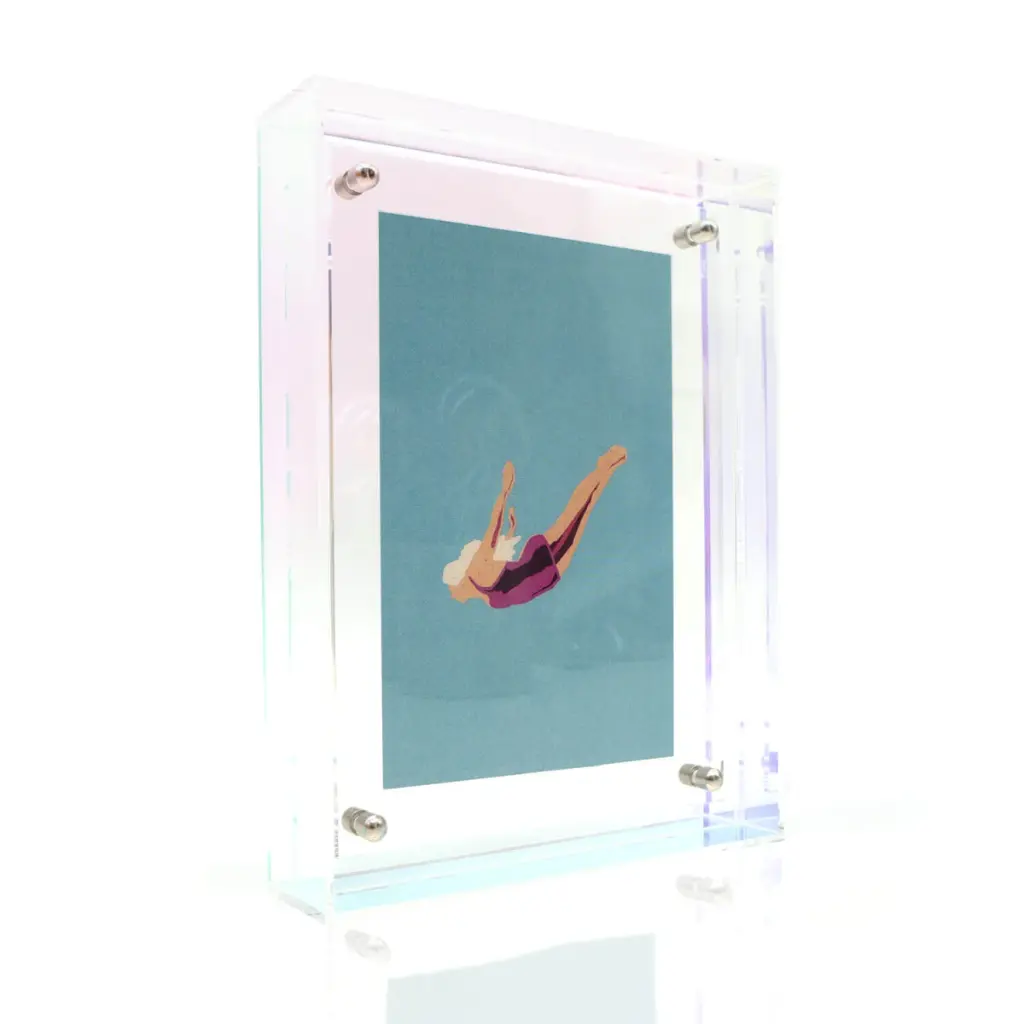 Mea Living - Neon Bilderrahmen Acryl Clear Rainbow 10x15 cm