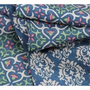 Les Belles Vagabondes - Seidenschal Bandeau Florence Bleu