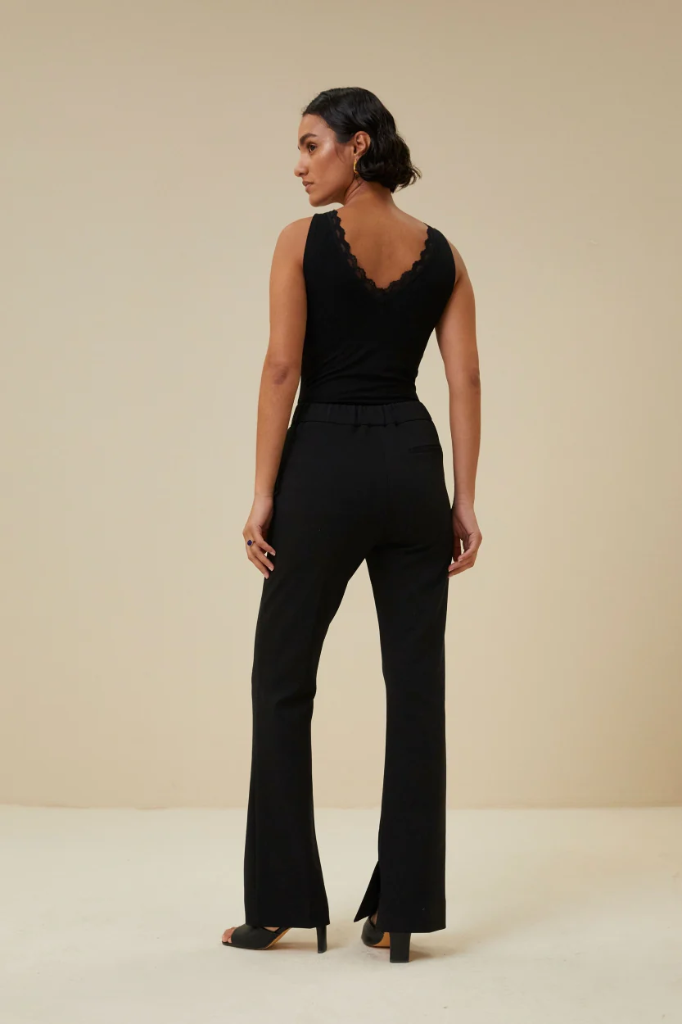 By Bar - Lace Singlet - 860 Black