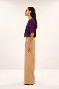 By Bar - Neva Slub Top - 1309 grape wine
